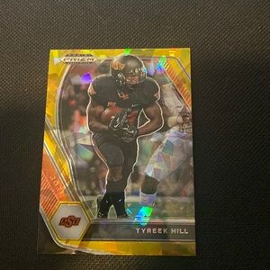 Tyreek Hill - 2021 Panini Prizm Draft Picks #59 (Gold cracked ice )
